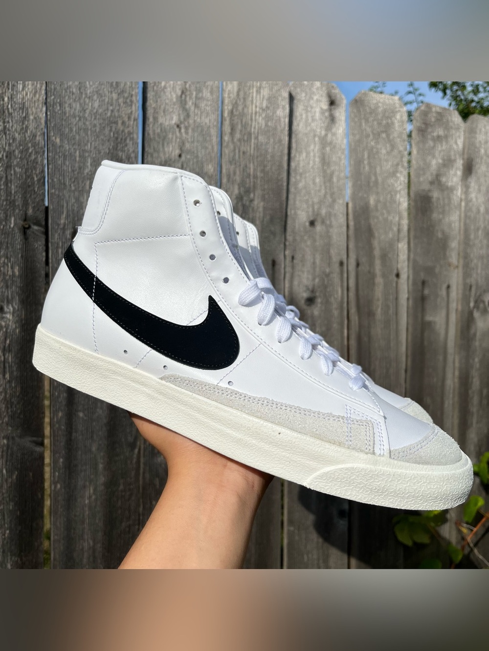 Nike Blazer high black white size 13 Men
